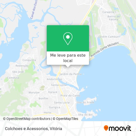 Colchoes e Acessorios mapa