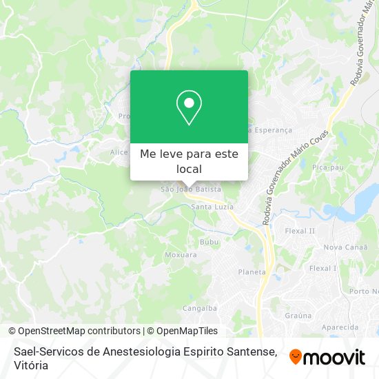 Sael-Servicos de Anestesiologia Espirito Santense mapa