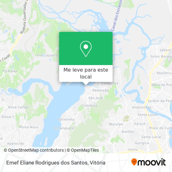 Emef Eliane Rodrigues dos Santos mapa