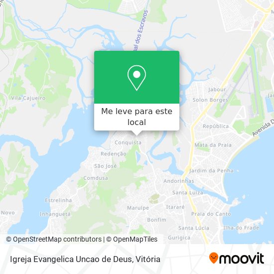 Igreja Evangelica Uncao de Deus mapa