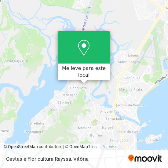 Cestas e Floricultura Rayssa mapa