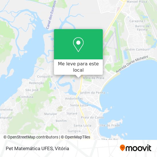 Pet Matemática UFES mapa