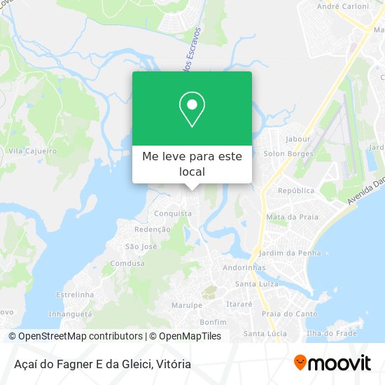 Açaí do Fagner E da Gleici mapa