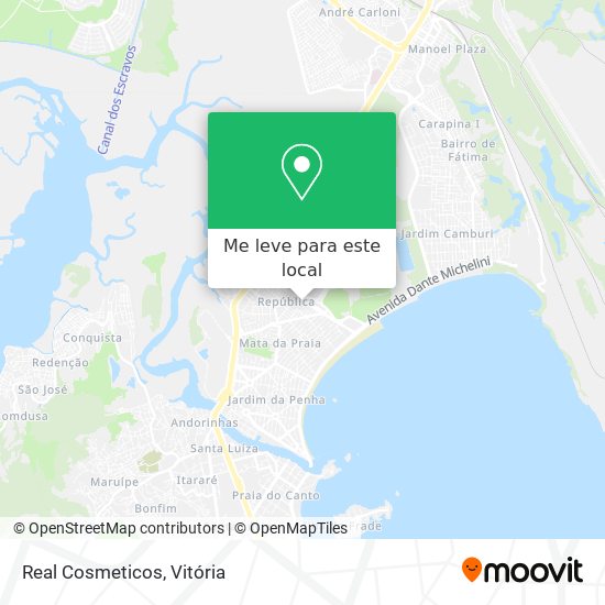 Real Cosmeticos mapa