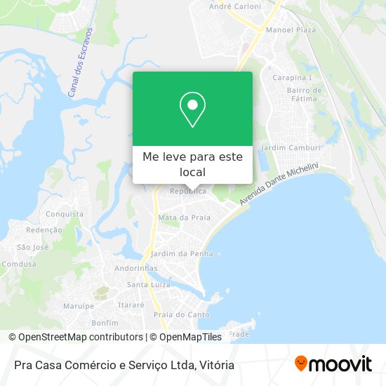 Pra Casa Comércio e Serviço Ltda mapa