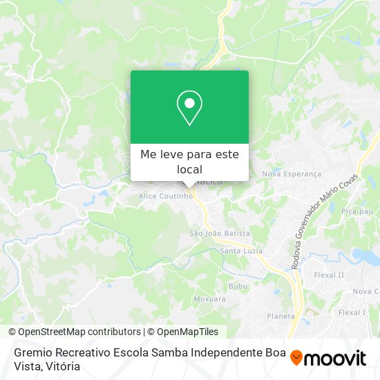 Gremio Recreativo Escola Samba Independente Boa Vista mapa