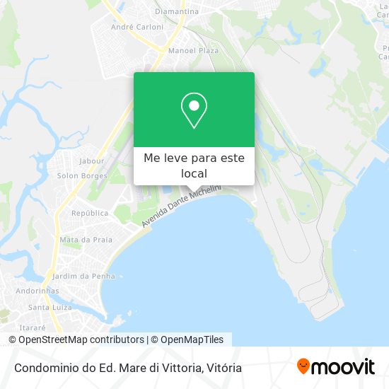 Condominio do Ed. Mare di Vittoria mapa
