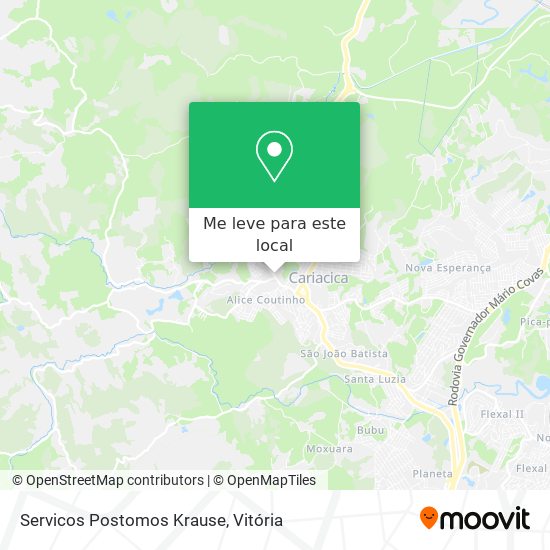 Servicos Postomos Krause mapa