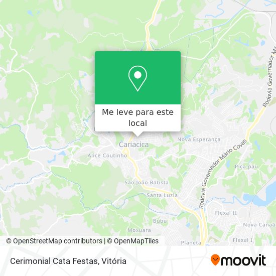 Cerimonial Cata Festas mapa