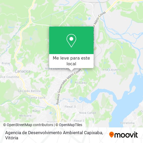 Agencia de Desenvolvimento Ambiental Capixaba mapa
