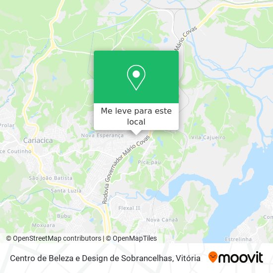Centro de Beleza e Design de Sobrancelhas mapa