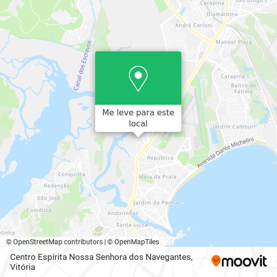 Centro Espírita Nossa Senhora dos Navegantes mapa