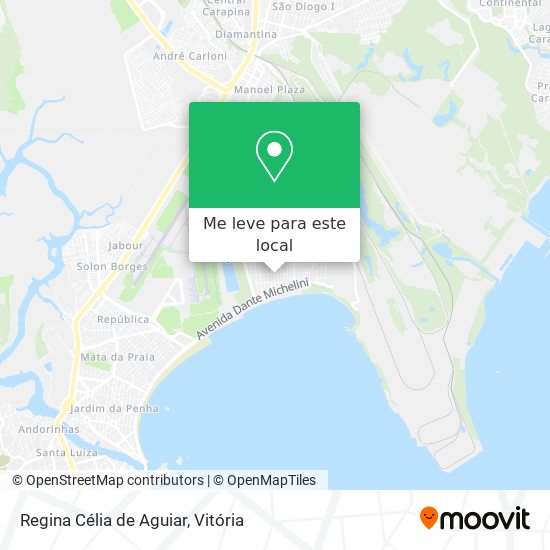 Regina Célia de Aguiar mapa
