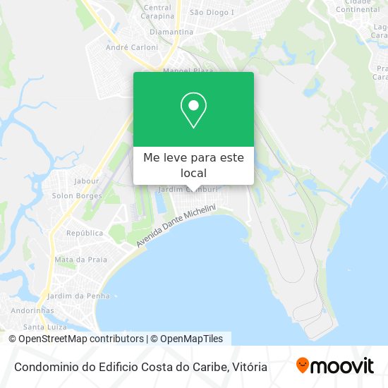Condominio do Edificio Costa do Caribe mapa