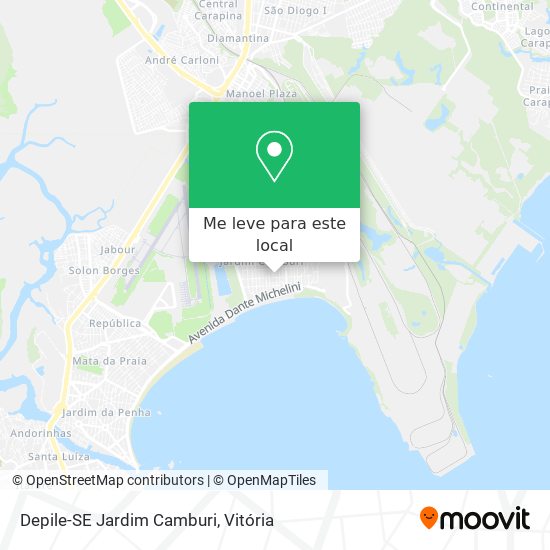 Depile-SE Jardim Camburi mapa