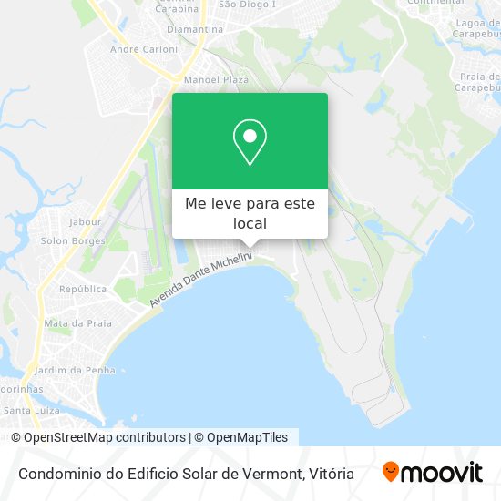 Condominio do Edificio Solar de Vermont mapa