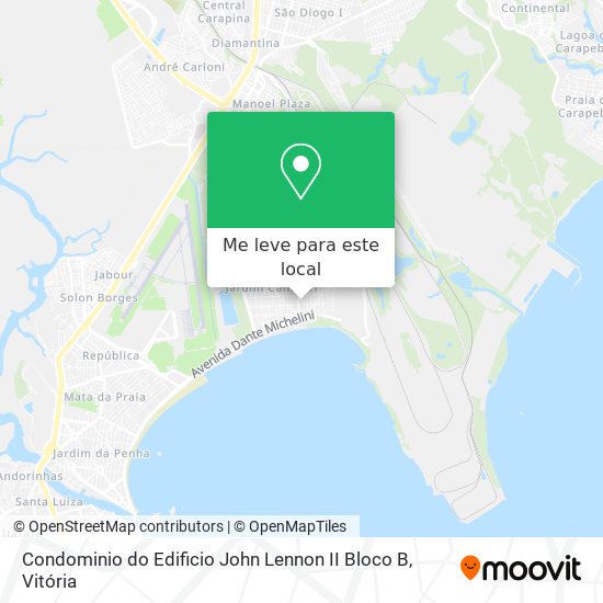 Condominio do Edificio John Lennon II Bloco B mapa