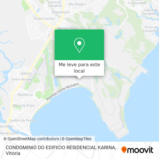 CONDOMINIO DO EDIFICIO RESIDENCIAL KARINA mapa