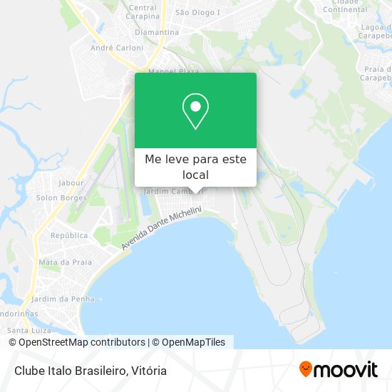 Clube Italo Brasileiro mapa