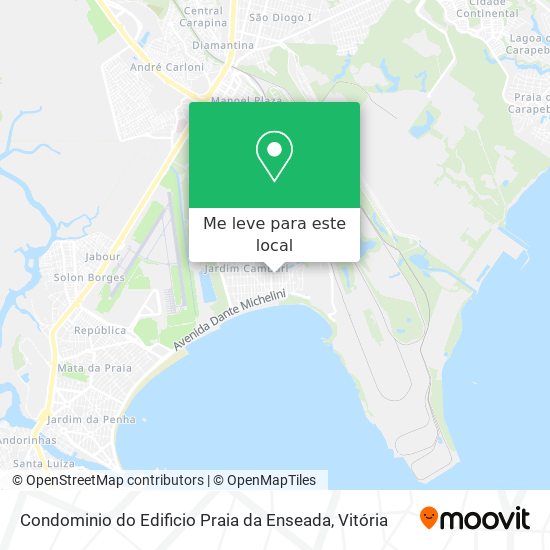 Condominio do Edificio Praia da Enseada mapa