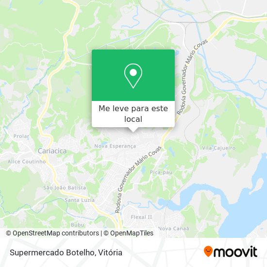 Supermercado Botelho mapa