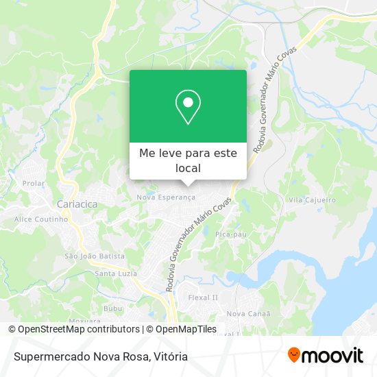 Supermercado Nova Rosa mapa