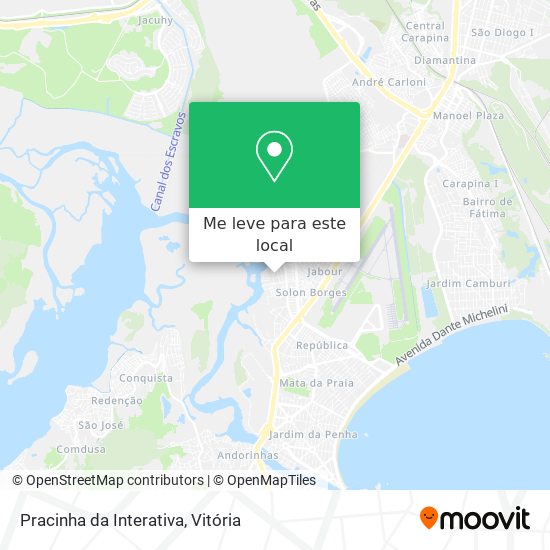 Pracinha da Interativa mapa