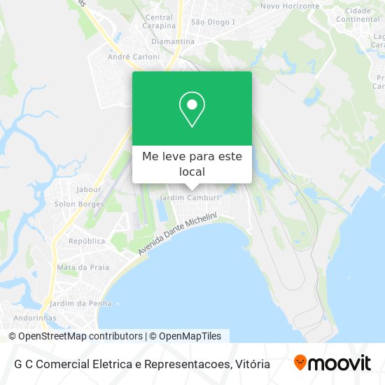 G C Comercial Eletrica e Representacoes mapa