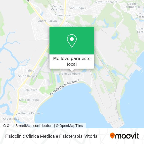 Fisioclinic Clinica Medica e Fisioterapia mapa