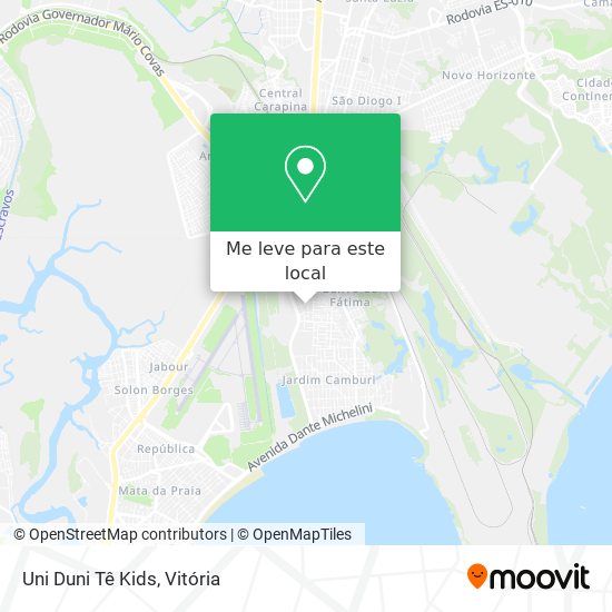 Uni Duni Tê Kids mapa