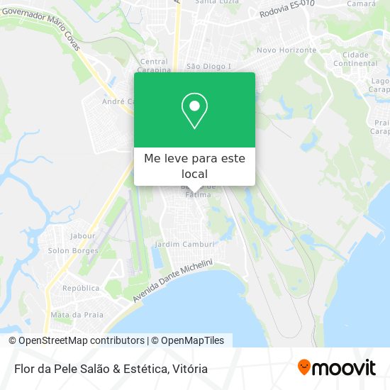 Flor da Pele Salão & Estética mapa