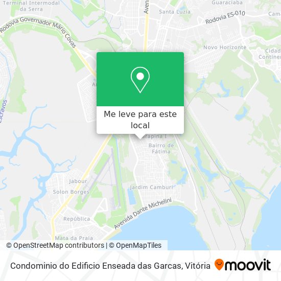 Condominio do Edificio Enseada das Garcas mapa