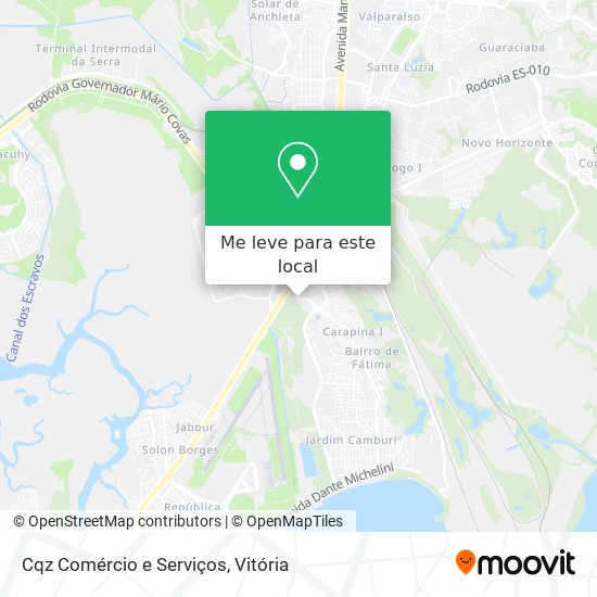 Cqz Comércio e Serviços mapa