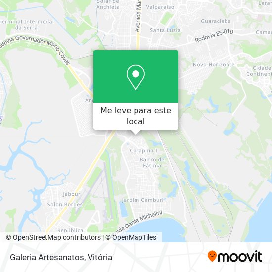Galeria Artesanatos mapa