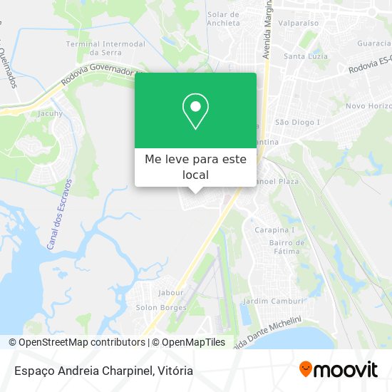 Espaço Andreia Charpinel mapa
