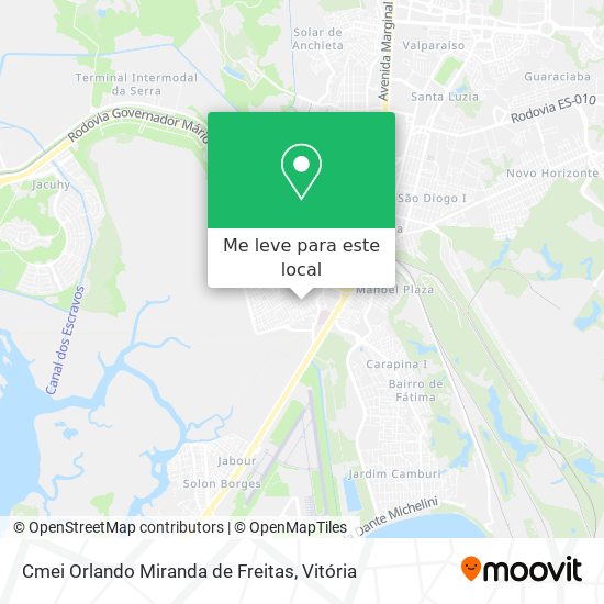 Cmei Orlando Miranda de Freitas mapa