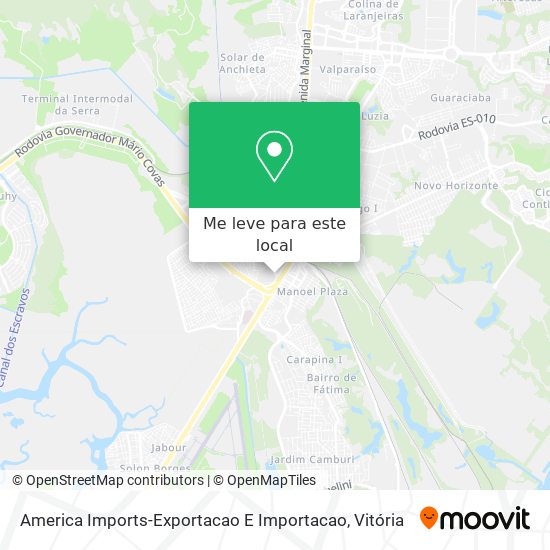 America Imports-Exportacao E Importacao mapa