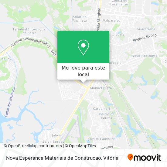Nova Esperanca Materiais de Construcao mapa