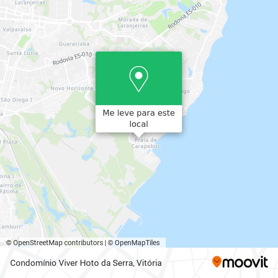 Condomínio Viver Hoto da Serra mapa