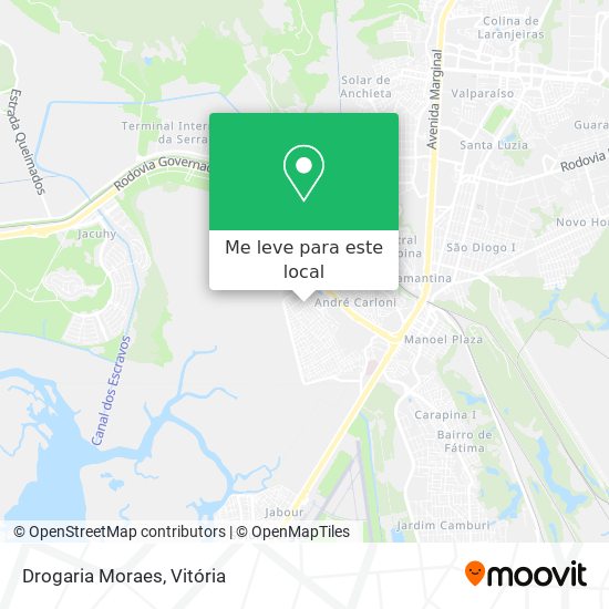 Drogaria Moraes mapa