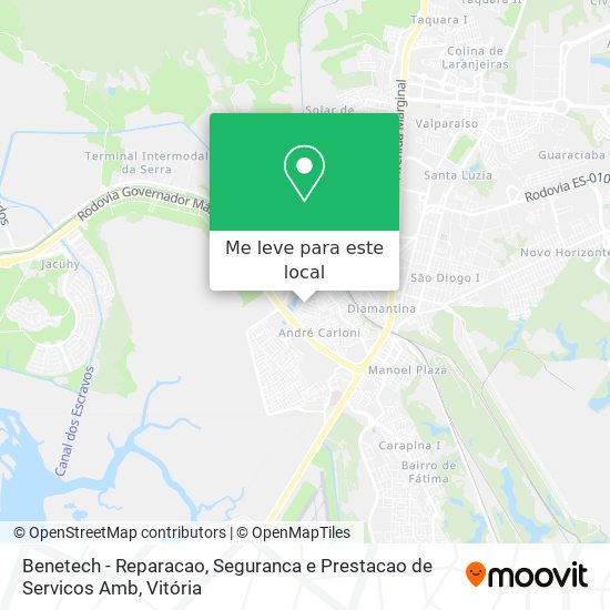 Benetech - Reparacao, Seguranca e Prestacao de Servicos Amb mapa
