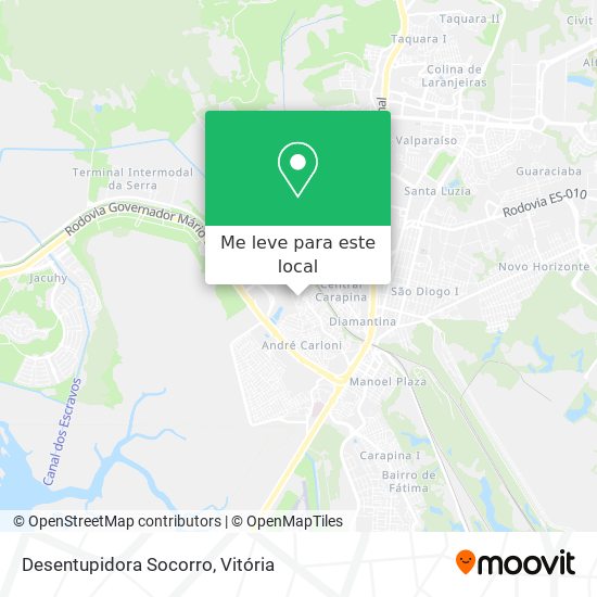 Desentupidora Socorro mapa