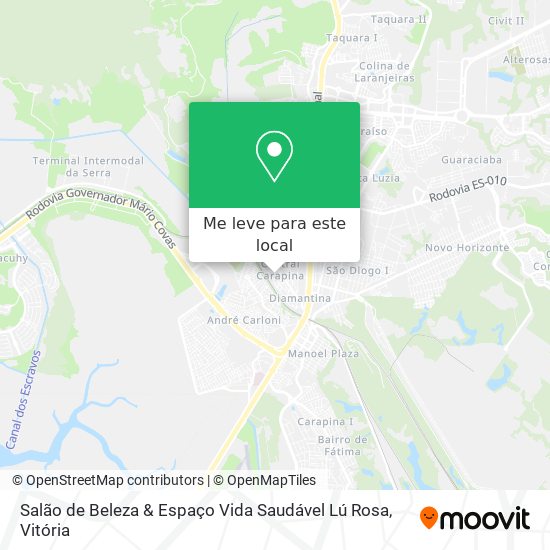 Salão de Beleza & Espaço Vida Saudável Lú Rosa mapa