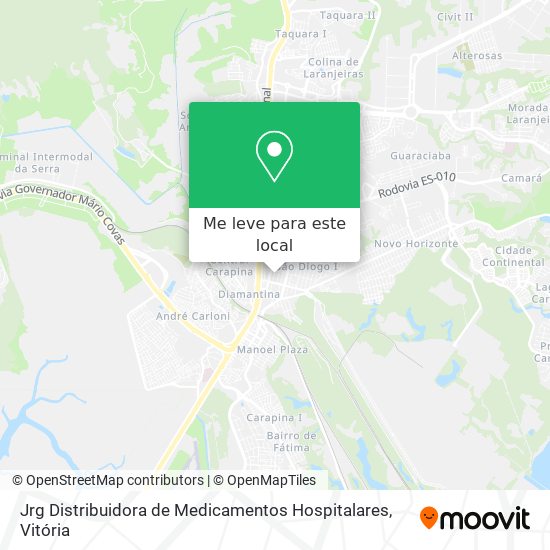 Jrg Distribuidora de Medicamentos Hospitalares mapa