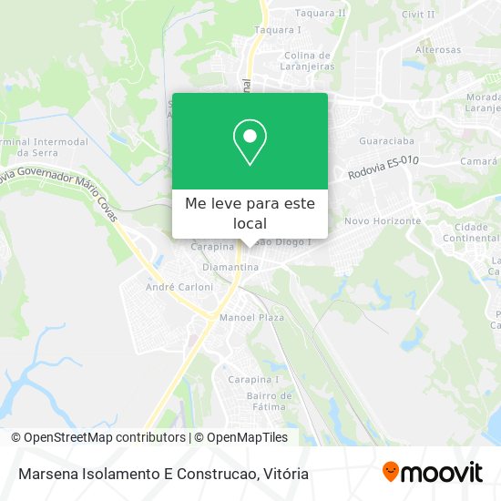 Marsena Isolamento E Construcao mapa