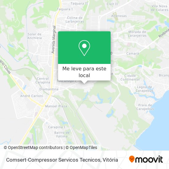 Comsert-Compressor Servicos Tecnicos mapa