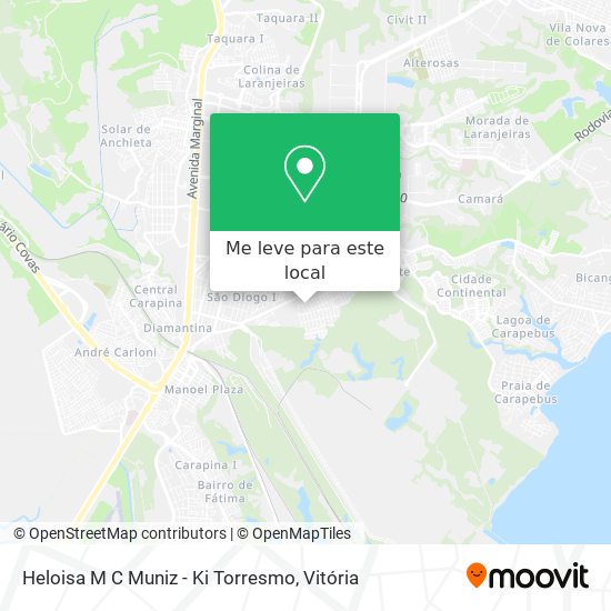 Heloisa M C Muniz - Ki Torresmo mapa