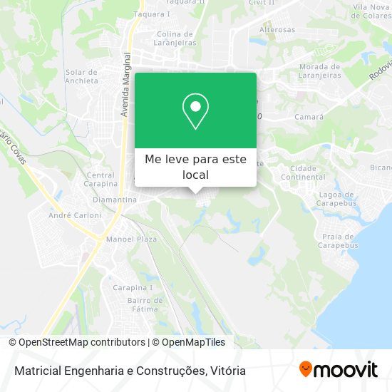 Matricial Engenharia e Construções mapa