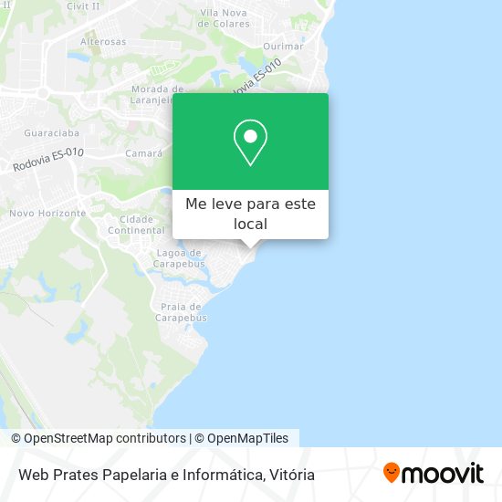 Web Prates Papelaria e Informática mapa
