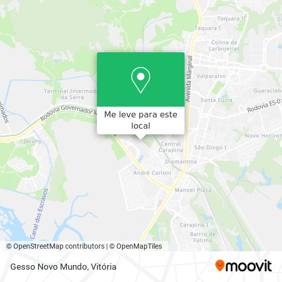 Gesso Novo Mundo mapa